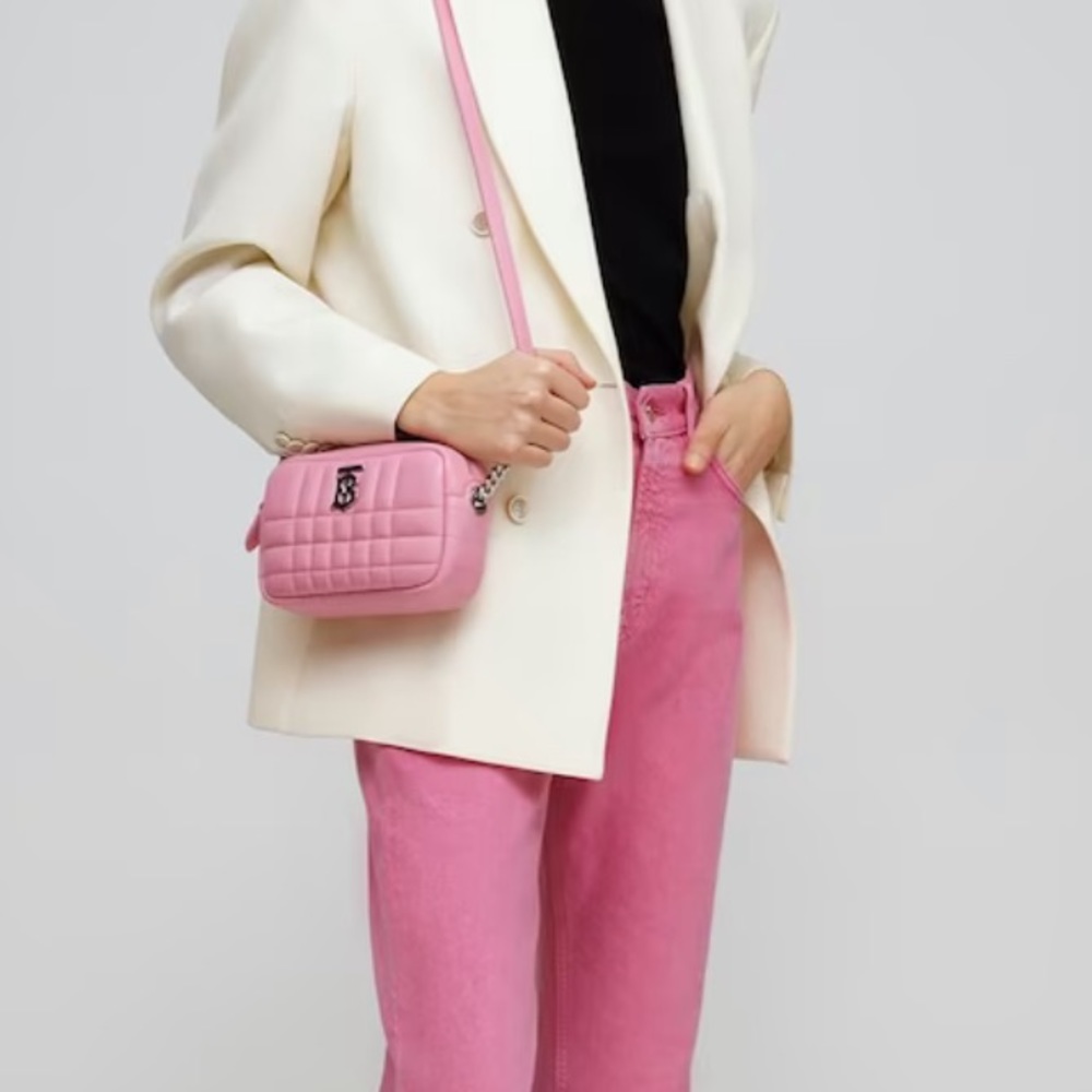 Burberry Mini Lola Quilted Leather Camera Bag